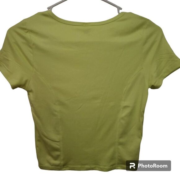 Juniors Series-8 Fitness Soft Lime Active Tee - Picture 3 of 4